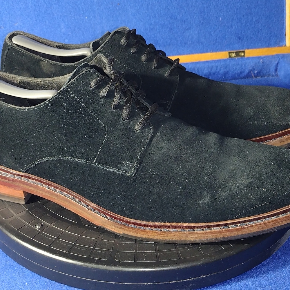 Men's Cole Haan Williams Buck ll Black Suede Oxfords, Sz. 12M-US